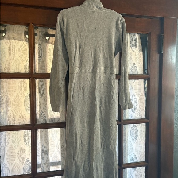 Monica + Andy Heather Grey Organic Cotton Lounge Robe M/L Maternity Friendly - Picture 7 of 9